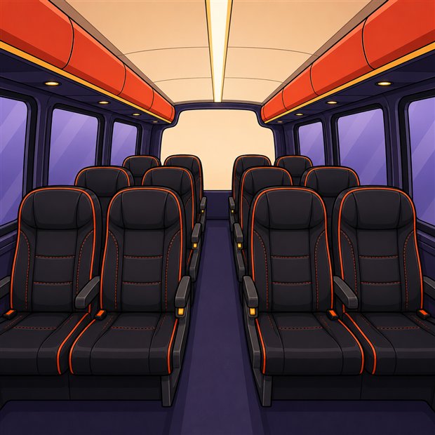 Minibus interior